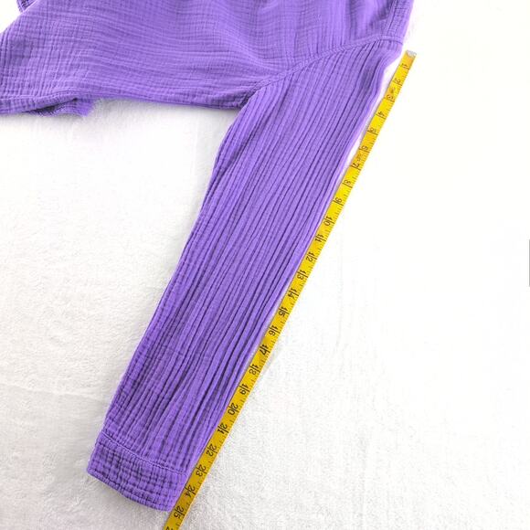 Xirena Scout Shirt Purple Quartz 100% Cotton Button Down Shirt Women's Med - Picture 7 of 8